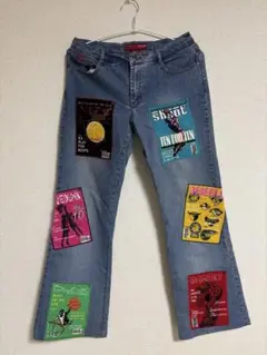 LE MORE バスケットボールパッチデニムパンツ