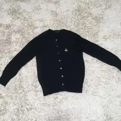 ジェーンマープルエンジェル刺繍9部丈カーディガン黒janemarple天使薄手