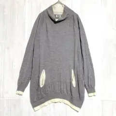 JIZZO ハイネックニットチュニック　グレー　40 / L