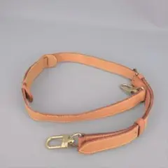 本物■ルイヴィトン■ヌメ革ゴールド/キーポルバンドリエール用ショルダーストラップ