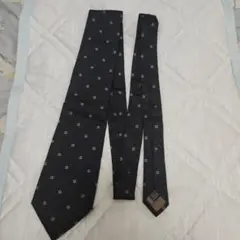 Christian Dior シルクネクタイ 黒 CDロゴ