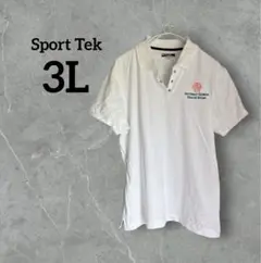 Sport Tek 【3L】ホワイト ポロシャツ XXL 白 スポーツテック
