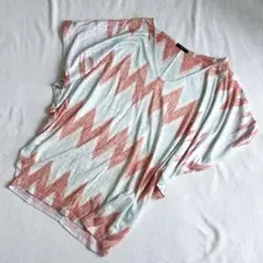 1394【ENTI エンティ】ドルマンTシャツ　M オーバーサイズ　透け感