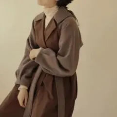i_am volume tuck wool trench coat