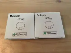 《Dulowu》 N Tag 紛失防止タグ　エアタグ ホワイト　2個セット