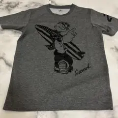 kissmark キスマーク　ポパイ　コラボ　Tシャツ　半袖　グランジ　古着
