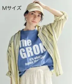 ベイフロー ピグメントロゴT ブルー Mサイズ