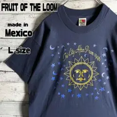 【メキシコ製】フルーツオブザルーム　1996s プロムTシャツ L 太陽 星 月