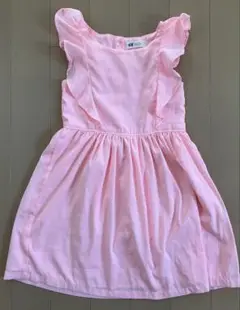 H&M ピンク ノースリーブ ワンピース