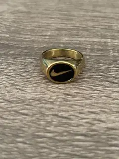 Swoosh ナイキロゴ　指輪　リング　us10号　日本サイズ20号　ゴールド