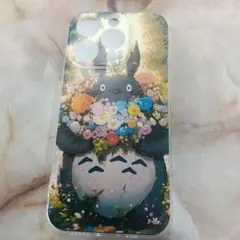 トトロ 花束デザイン iPhone 14 ケース