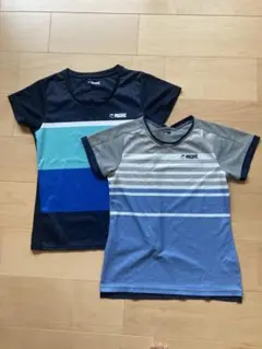 PACIFIC ストライプ Tシャツ M ネイビー/青　2枚組