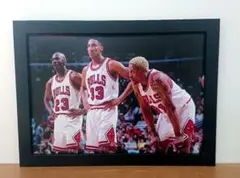 NBA BULLS BIG3 フォトポスター フレーム付き B5サイズ　新品