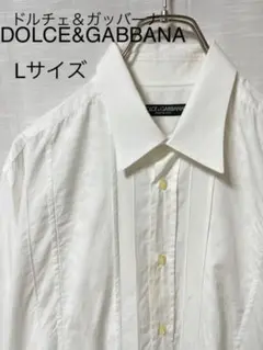【やや難あり品】DOLCEu0026GABBANA メンズシャツLサイズ【匿名配送】