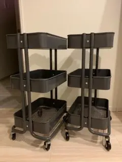 IKEA イケア RÅSKOG ロースコグ ワゴン 3段 2台セット