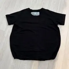 Dulcamara ブラック バルーンＴシャツ