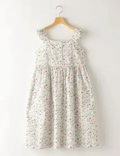 匿名配送☆SHIPS KIDS リバティ　フリルノースリーブワンピース140