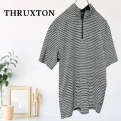 zB558【L】THRUXTON リラックスフィット ハーフジップ トップス
