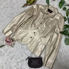 古着 レリアン レザージャケット ラムレザー 本革 金 大きいサイズ 11 L