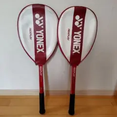 YONEX REXPLAY フルウッドラケット 赤 ❇️ヨネックス テニスラケット REXPLAY TS-6300 赤 フルウッド
