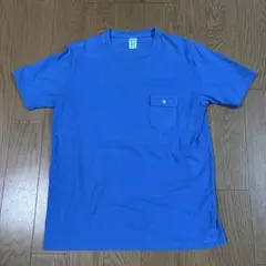 Jackman 青 Tシャツ Mサイズ ポケット付き