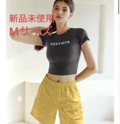 XEXYMIX 半袖 tシャツ クロップド丈　Mサイズ チャコールグレー