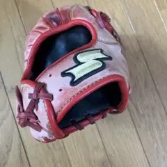 ssk 赤 野球グローブ ソフトボール付