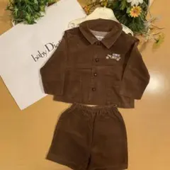 美品【baby Dior】セットアップ 男の子 コーデュロイ
