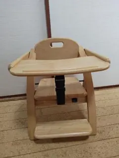 大和屋 アーチ 木製ローチェアⅢ　箱、説明書あり　ナチュラル