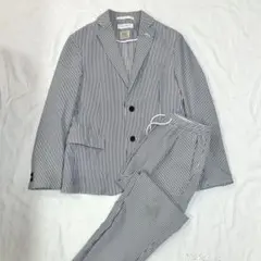【美品】BEAUTY&YOUTH ストライプ セットアップ 東レ シアサッカー