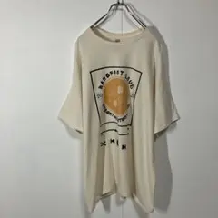 半袖Tシャツ　サウンド　プリント　クルーネック　大きいサイズ　古着