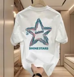 【限定】レディース　トップス　ＸＬ　ホワイト　星　スター