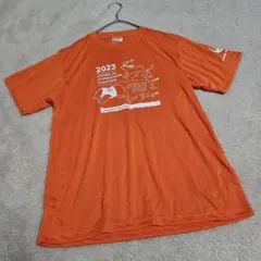 2023 千歳JAL国際マラソン 完走 Tシャツ【S】オレンジ