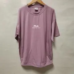 フィラFILA レディースくすみ紫色ストレッチスポーツ半袖TシャツM