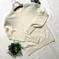 UNIQLOユニクロ 白 ホワイトセーター カシミヤ100% サイズS
