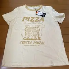 新品タグ付きタートルズピザデザイン Tシャツ Mサイズ