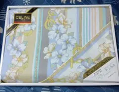 セリーヌ　CELINE　ヴィンテージ　花がら 掛け布団カバー　ピローケース