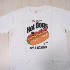 ホットドッグデザイン Tシャツ Lサイズ