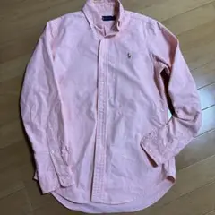 Ralph Lauren ラルフローレン　オックスフォードピンク ポロ刺繍シャツ