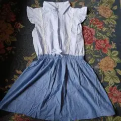 ストライプ柄 半袖ワンピース サイズ150　夏服