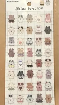 【新品】【即日発送】くま　ねこ　ステッカー　シール