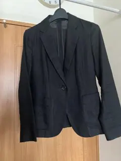 お値下げ致しました。麻ジャケット 黒