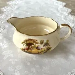 イギリス　ヴィンテージ　「Alfred Meakin」C&Sトリオ　２セット Vintage Alfred Meakin trio, cup,saucer & plate, rustic