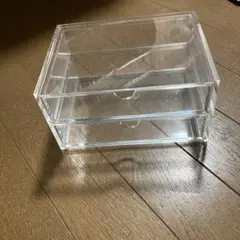 無印　アクリルケース2段引出し