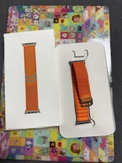【美品】apple watch アルパインループ 純正 M オレンジ