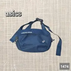A-1474〈asics〉 TOKYO 2020 ショルダーバッグ ネイビー