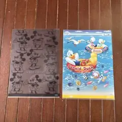 ディズニーキャラクター　ミッキーマウス ドナルドダック　クリアファイル2枚セット