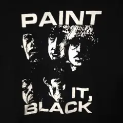 レア　美品　ローリングストーンズ　黒く塗れ　Vネック　Tシャツ　黒　ジャジューカ