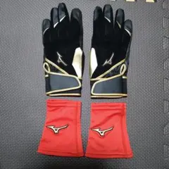 Mizuno バッティング用手袋 リストバンドセット