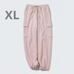 ユニクロ スウェットカーゴパンツ ピンク XL